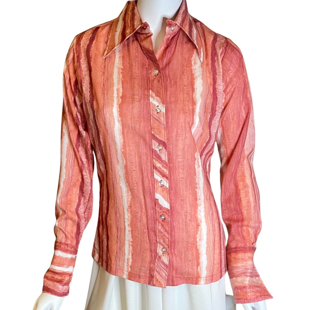 Vintage 70s Blouse Medium Deadstock